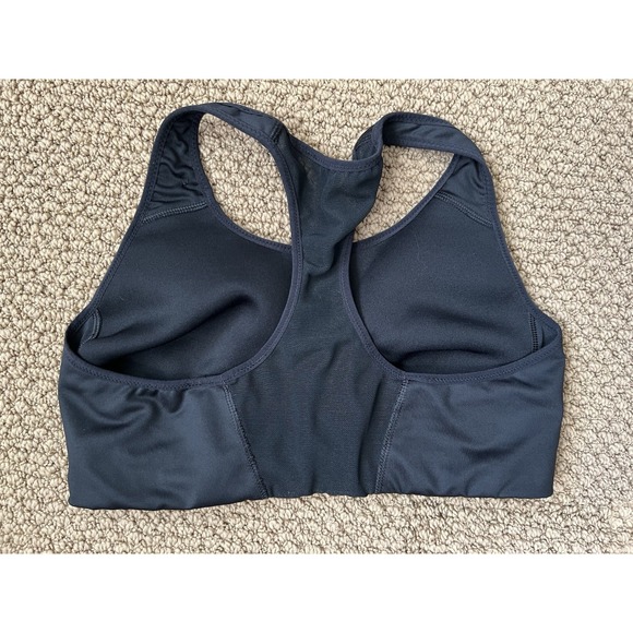 Nike Dri-Fit Racerback Athletic Sports Bra Women's Sz Medium Black - Picture 2 of 3